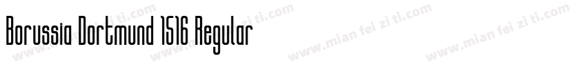 Borussia Dortmund 1516 Regular字体转换